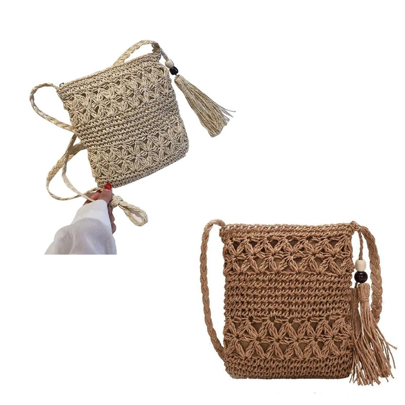 ByMave - Sac creux en osier tricoté au crochet