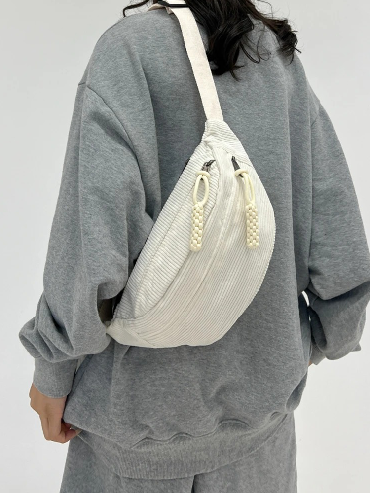 Colet Corduroy Hip bag | Hip bag | Shoulder bag Beige
