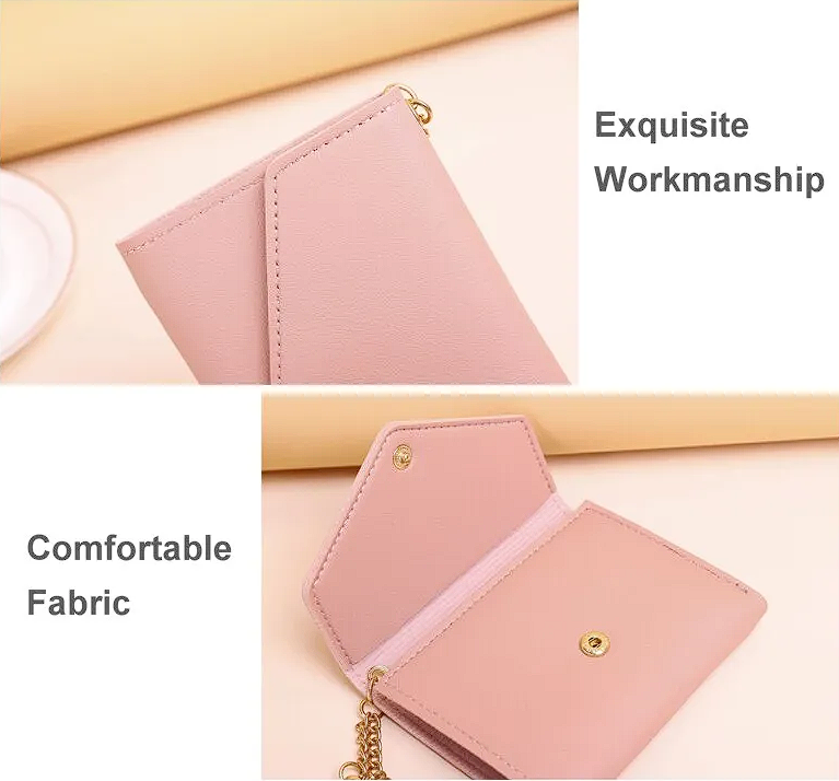 Lila | Mini portefeuille avec pendentif à pompon | Élégant et compact