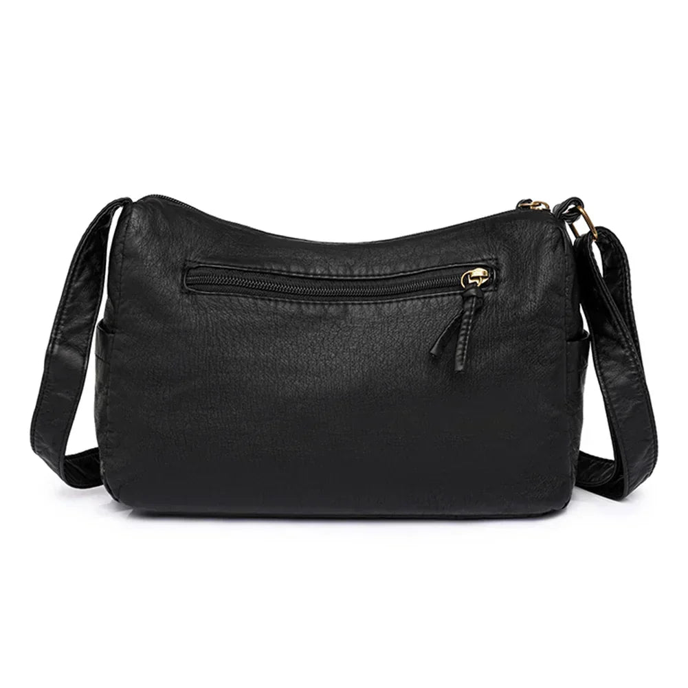 Lykke | Sac à bandoulière en cuir vintage à compartiments multiples