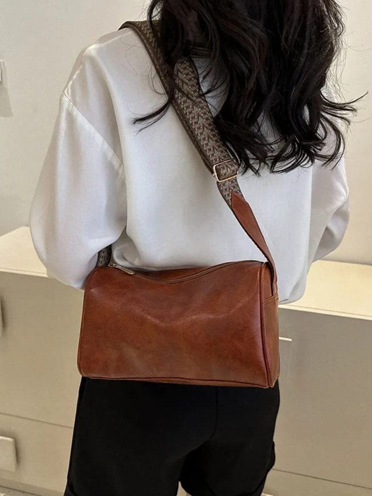 Sabrina Vintage Leather Shoulder Bag | Handbag | Crossbody Shopper