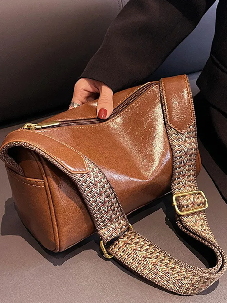 Sabrina Vintage Leather Shoulder Bag | Handbag | Crossbody Shopper