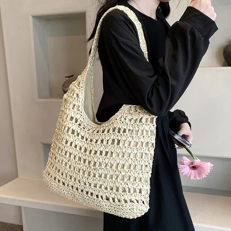 Sac à bandoulière en osier Lumina