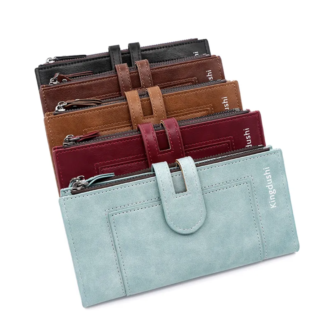 Portefeuille long en cuir | Pratique et élégant
