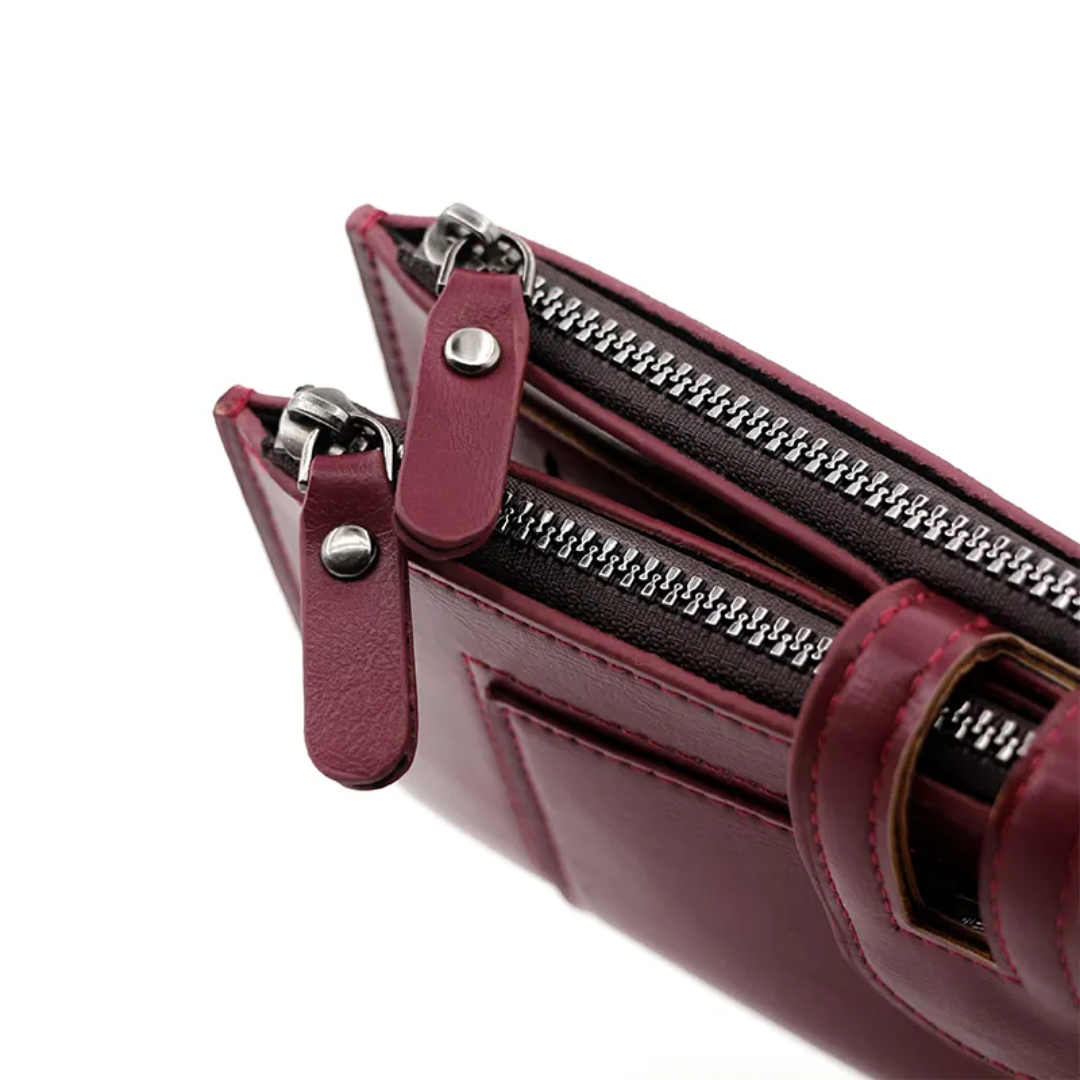 Portefeuille long en cuir | Pratique et élégant