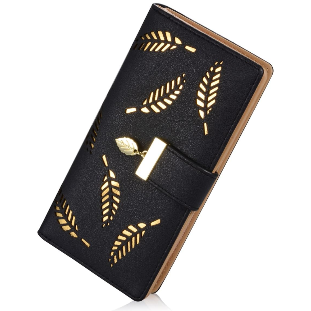 Portefeuille en cuir à longues feuilles - Leanne