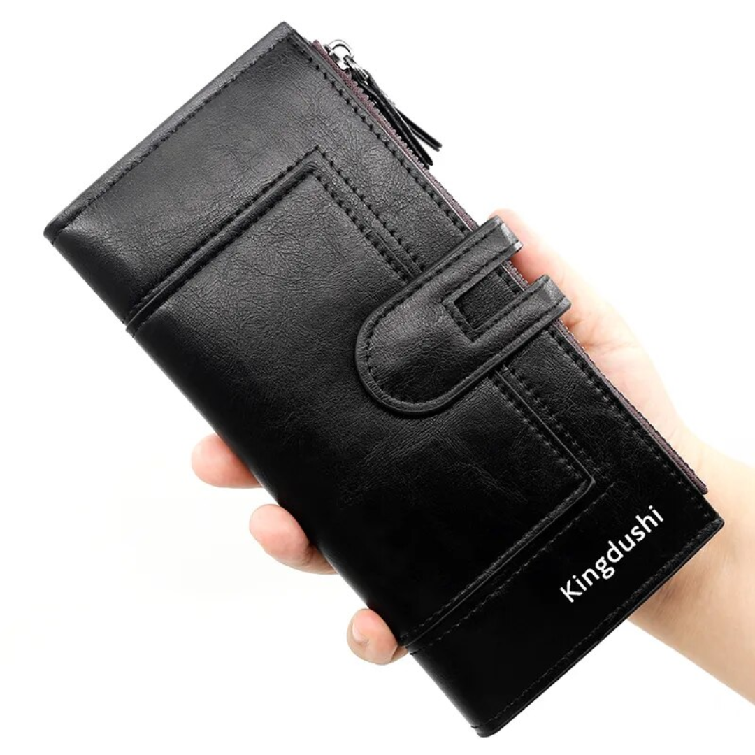 Portefeuille long en cuir | Pratique et élégant