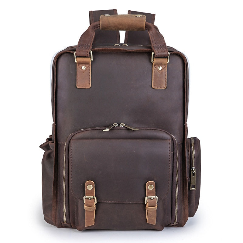 Floris | Sac à dos pour appareil photo en cuir de première qualité avec support de trépied