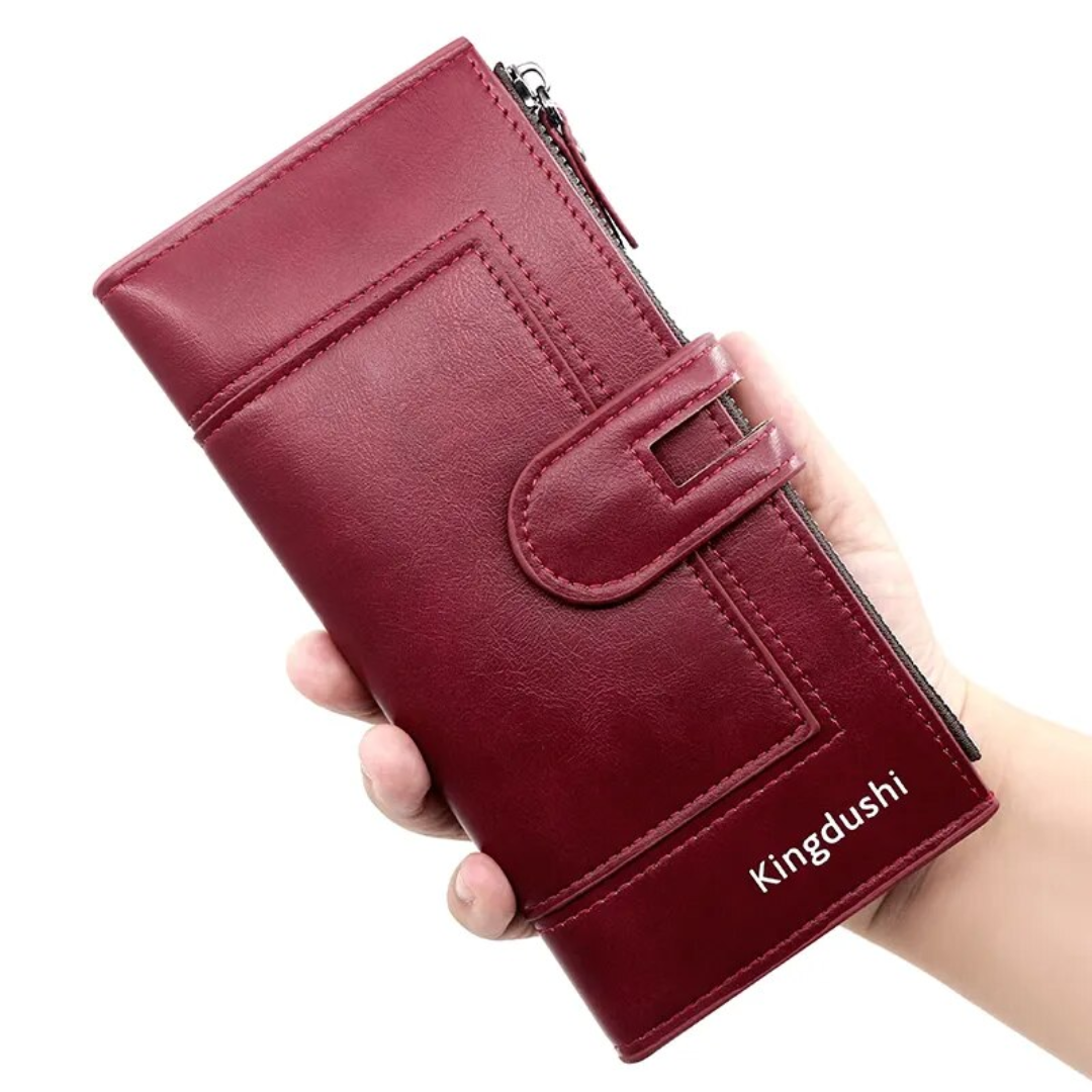 Portefeuille long en cuir | Pratique et élégant