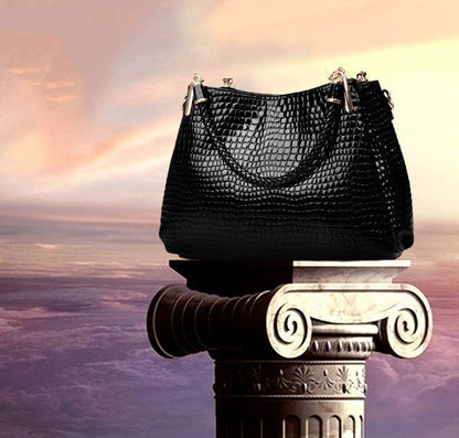 Xella | Sac à main élégant avec motif crocodile