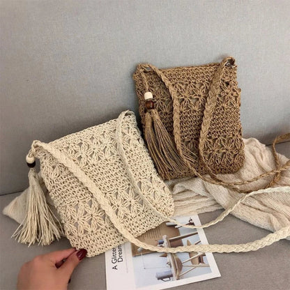 ByMave - Sac creux en osier tricoté au crochet