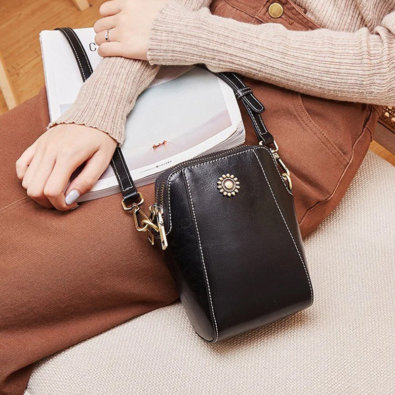Sac en cuir compact - Lauren
