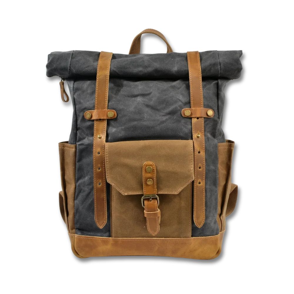 Finn | Sac à dos militaire en toile avec roulettes pour la randonnée et l'ordinateur portable
