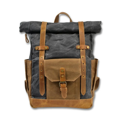 Finn | Sac à dos militaire en toile avec roulettes pour la randonnée et l'ordinateur portable