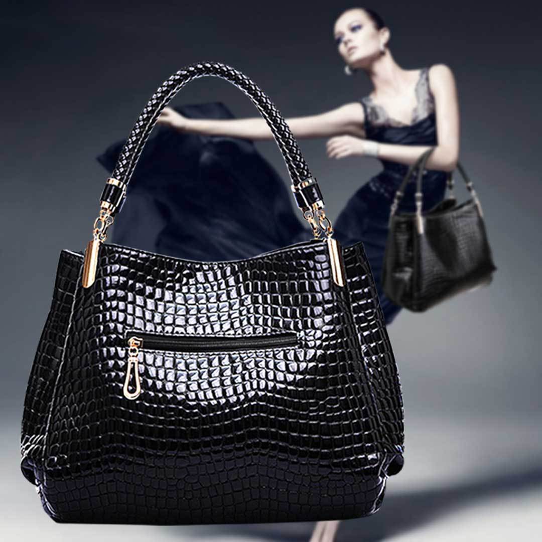 Xella | Sac à main élégant avec motif crocodile