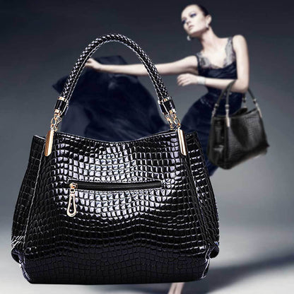 Xella | Sac à main élégant avec motif crocodile