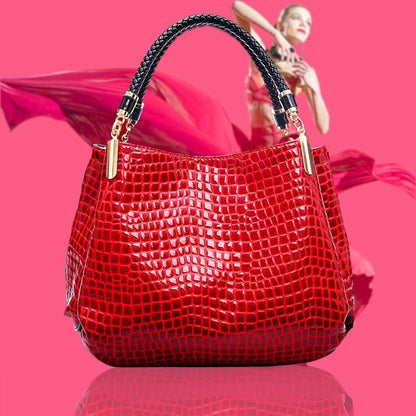 Xella | Sac à main élégant avec motif crocodile