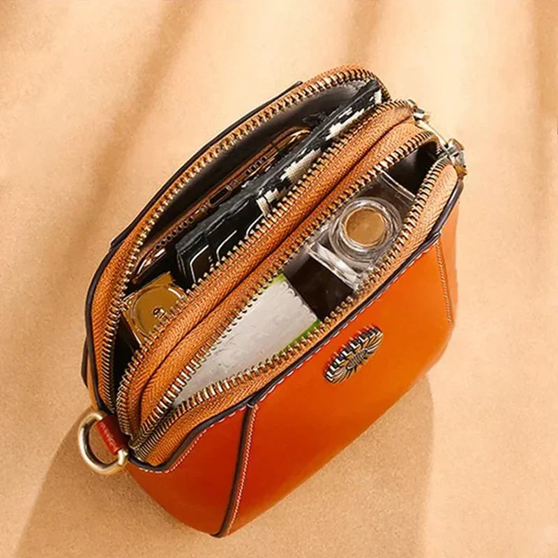 Sac en cuir compact - Lauren