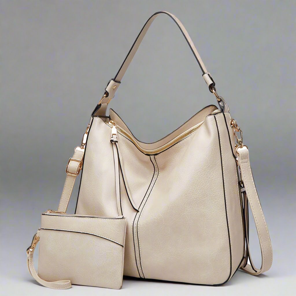 Cecile | Élégant sac messager en cuir avec grand intérieur