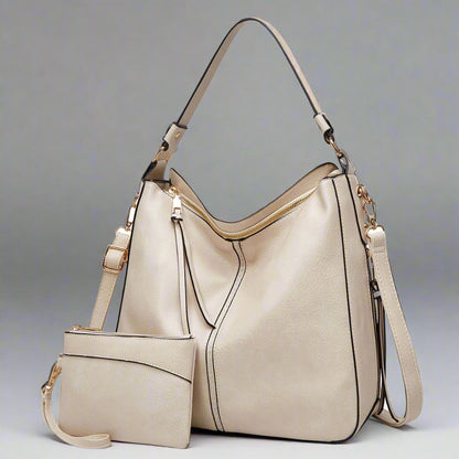 Cecile | Élégant sac messager en cuir avec grand intérieur