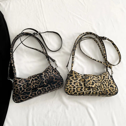 Sac d'aisselles à la française avec imprimé léopard