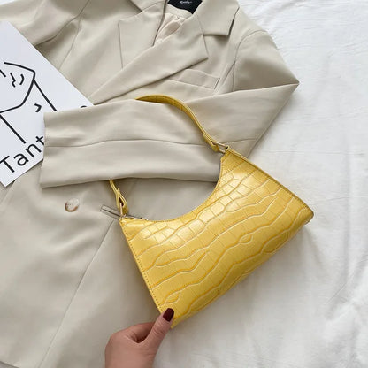 Tilly | Sac à bandoulière brillant avec motif en alligator
