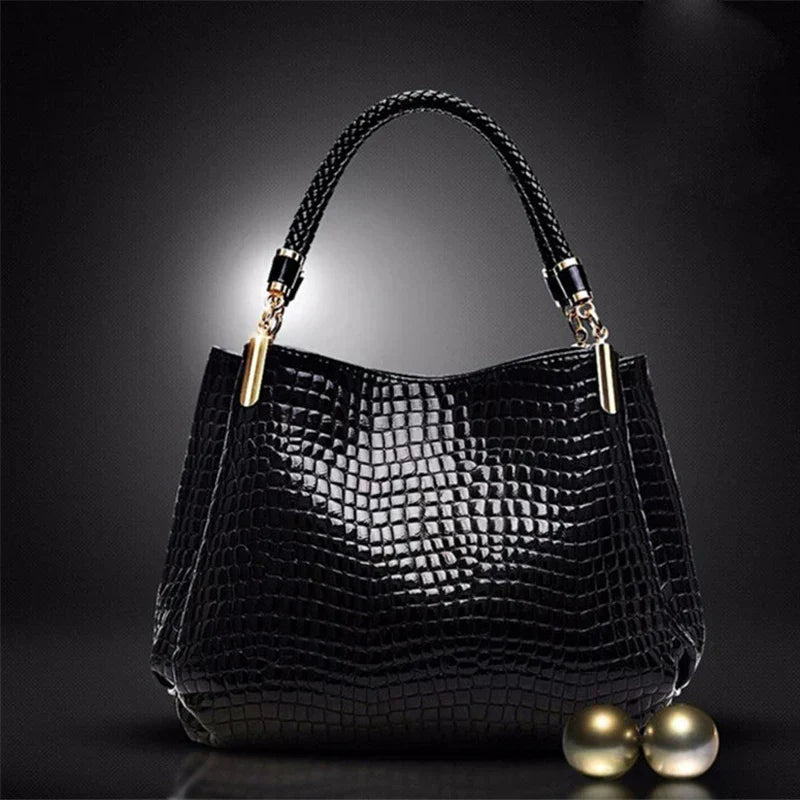 Xella | Sac à main élégant avec motif crocodile