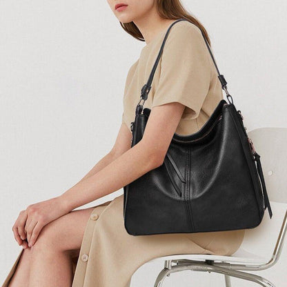 Cecile | Élégant sac messager en cuir avec grand intérieur