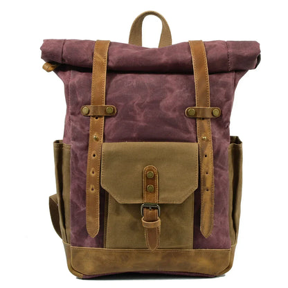 Finn | Sac à dos militaire en toile avec roulettes pour la randonnée et l'ordinateur portable