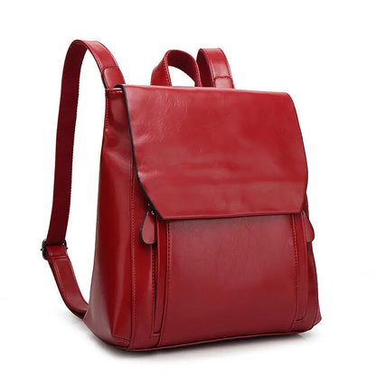 Carmine | Elégant sac à dos pour ordinateur portable en cuir PU - rembourré et pratique