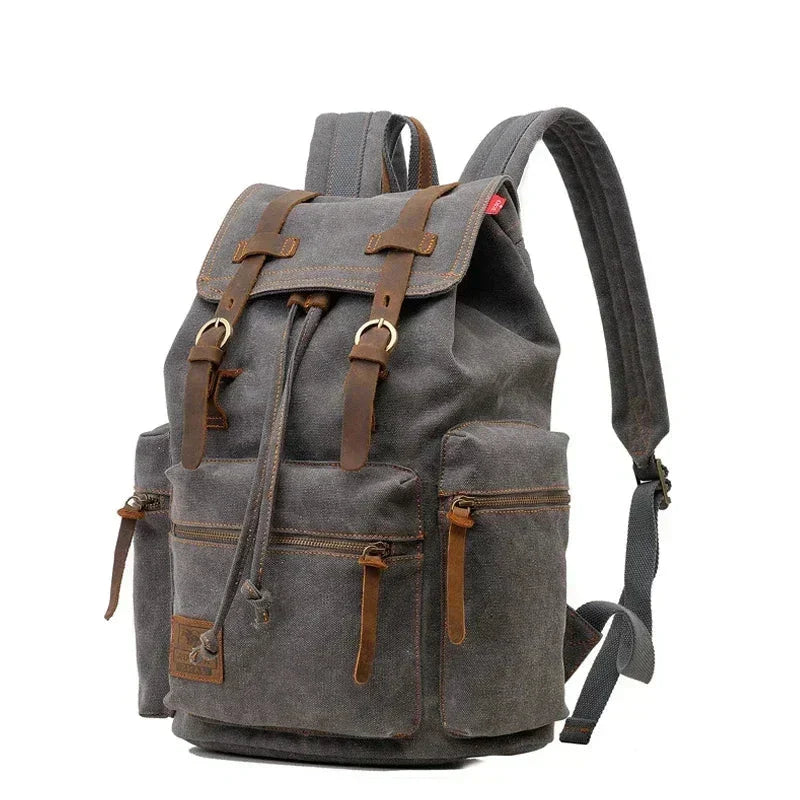 Maximus | Vintage Retro Backpack with Drawstring for Travel & Laptops