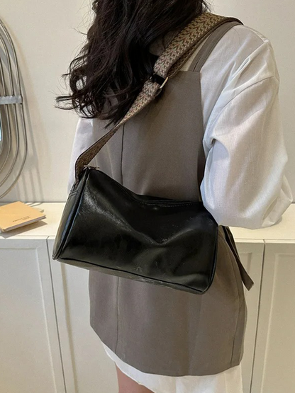 Sabrina Vintage Leather Shoulder Bag | Handbag | Crossbody Shopper-Elly Rose