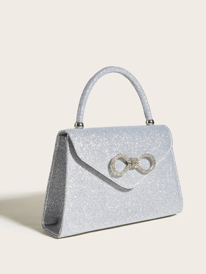 Pochette de soirée en satin Sophie Glow
