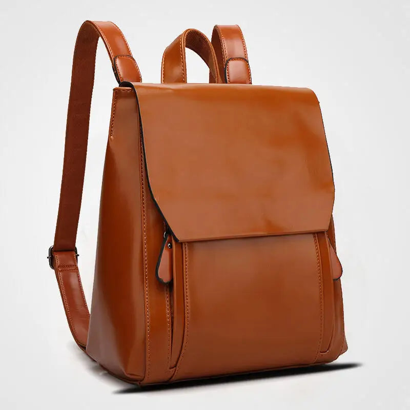 Carmine | Elégant sac à dos pour ordinateur portable en cuir PU - rembourré et pratique