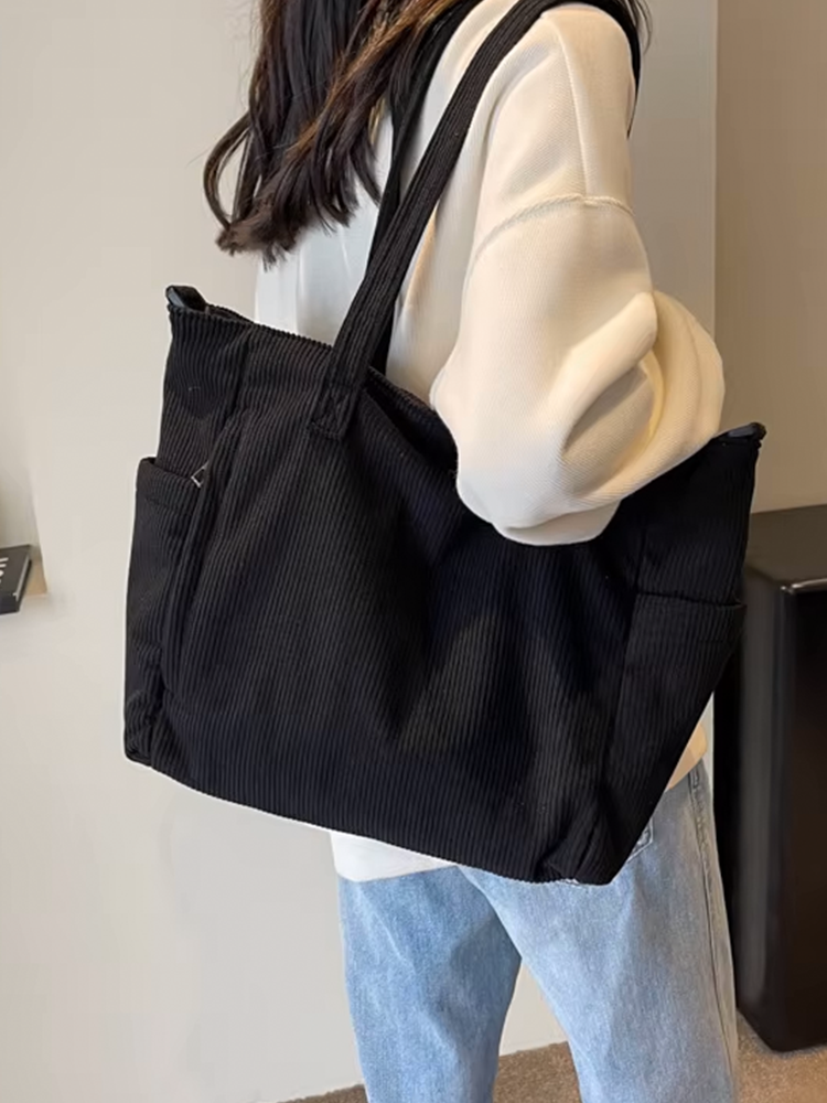 Tessa | Sac à bandoulière carré en velours côtelé