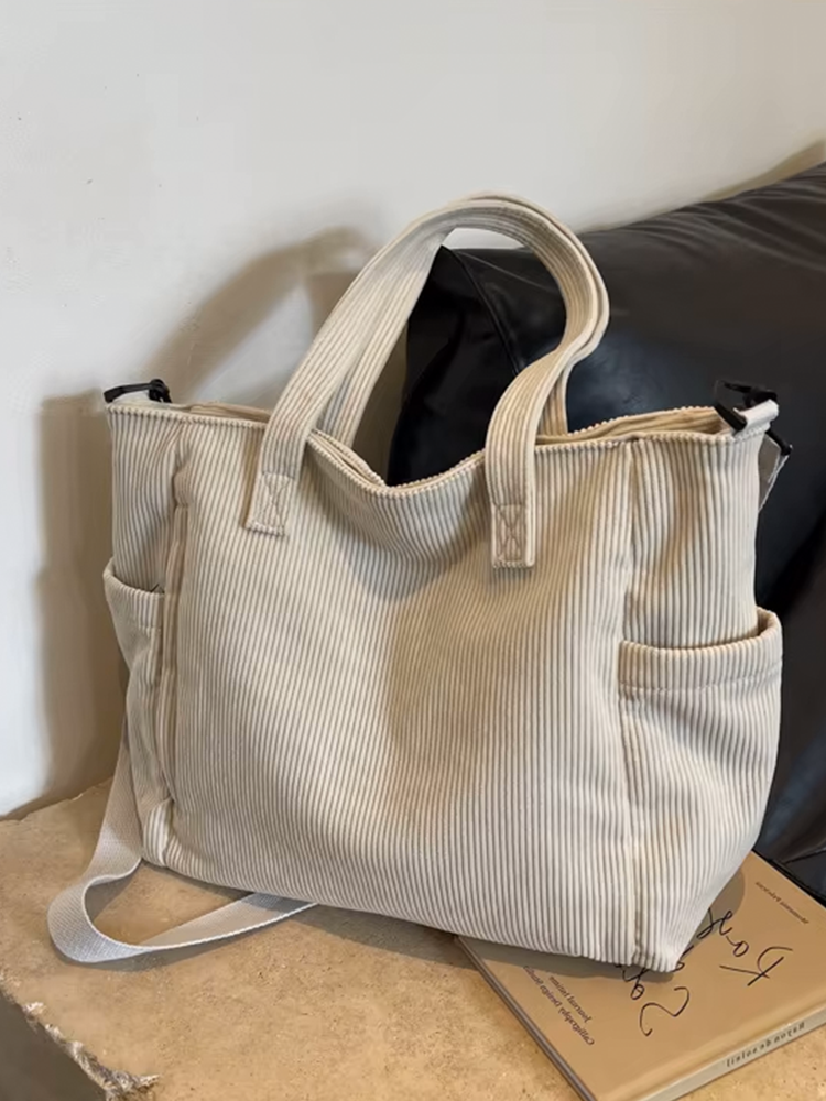 Tessa | Sac à bandoulière carré en velours côtelé