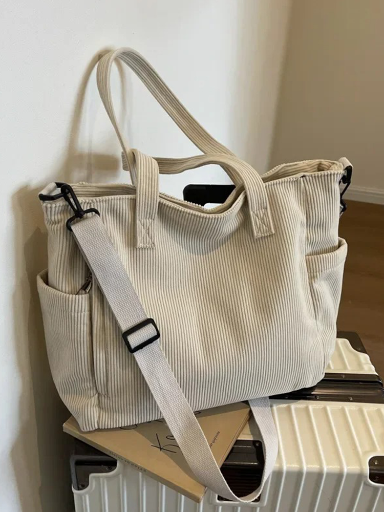 Tessa | Sac à bandoulière carré en velours côtelé