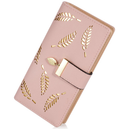 Portefeuille en cuir à longues feuilles - Leanne