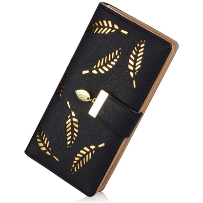 Portefeuille en cuir à longues feuilles - Leanne