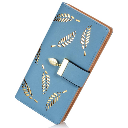 Portefeuille en cuir à longues feuilles - Leanne