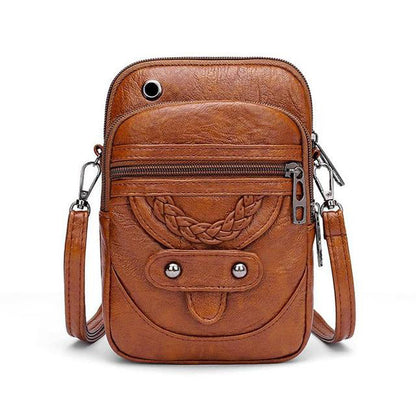 Sac à bandoulière en cuir vintage - Jaida