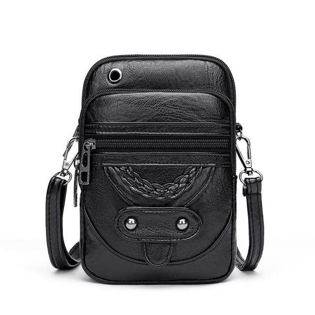 Sac à bandoulière en cuir vintage - Jaida