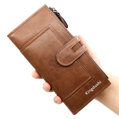 Portefeuille long en cuir | Pratique et élégant