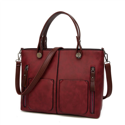 Elly - Sac à bandoulière en cuir vintage pour dames