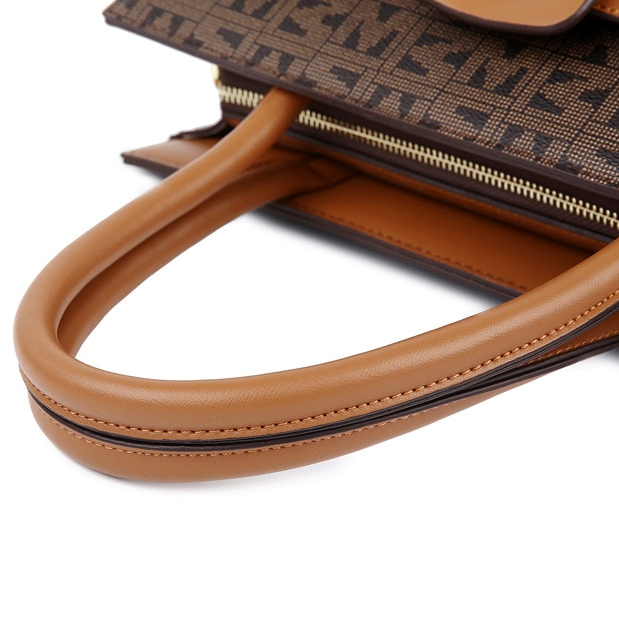 MiSun - Sac élégant en cuir PU marron