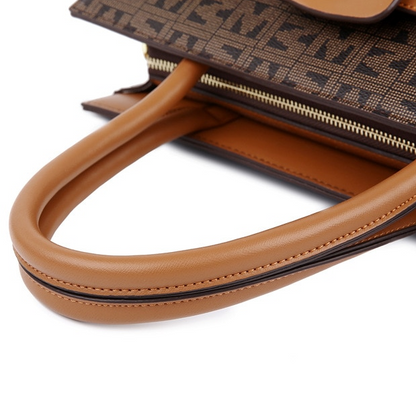 MiSun - Sac élégant en cuir PU marron
