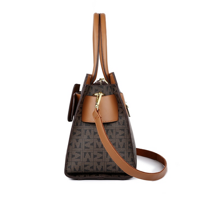 MiSun - Sac élégant en cuir PU marron