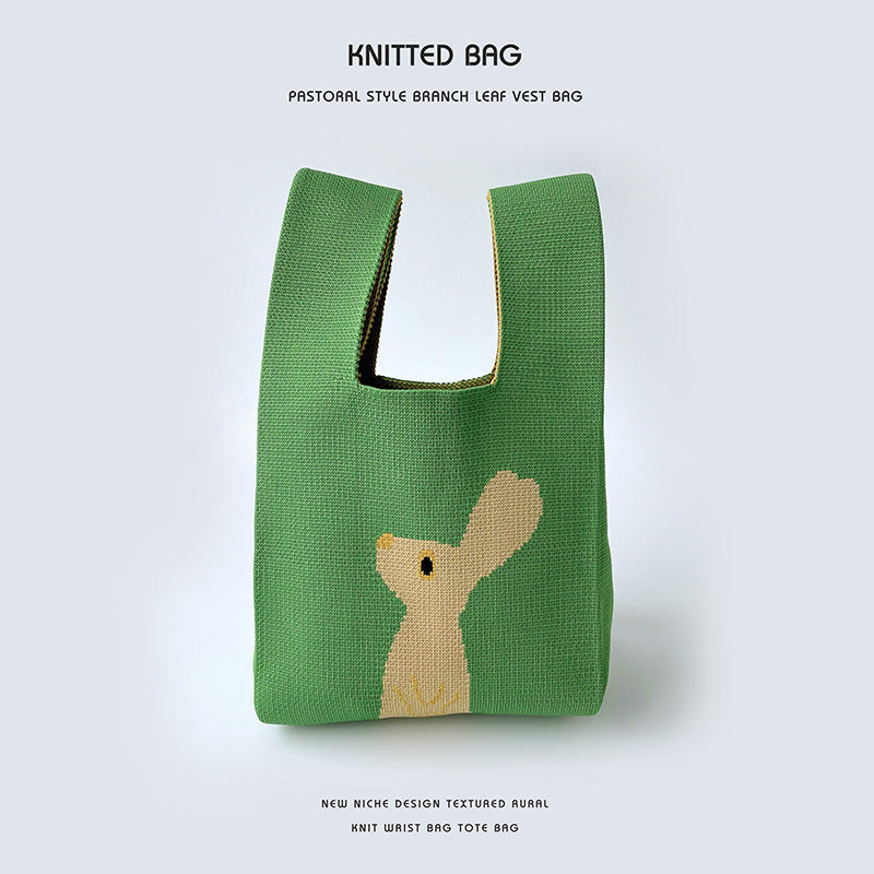 Sac tricoté - Animaux
