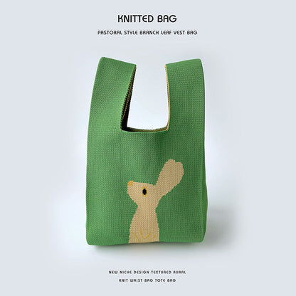 Sac tricoté - Animaux