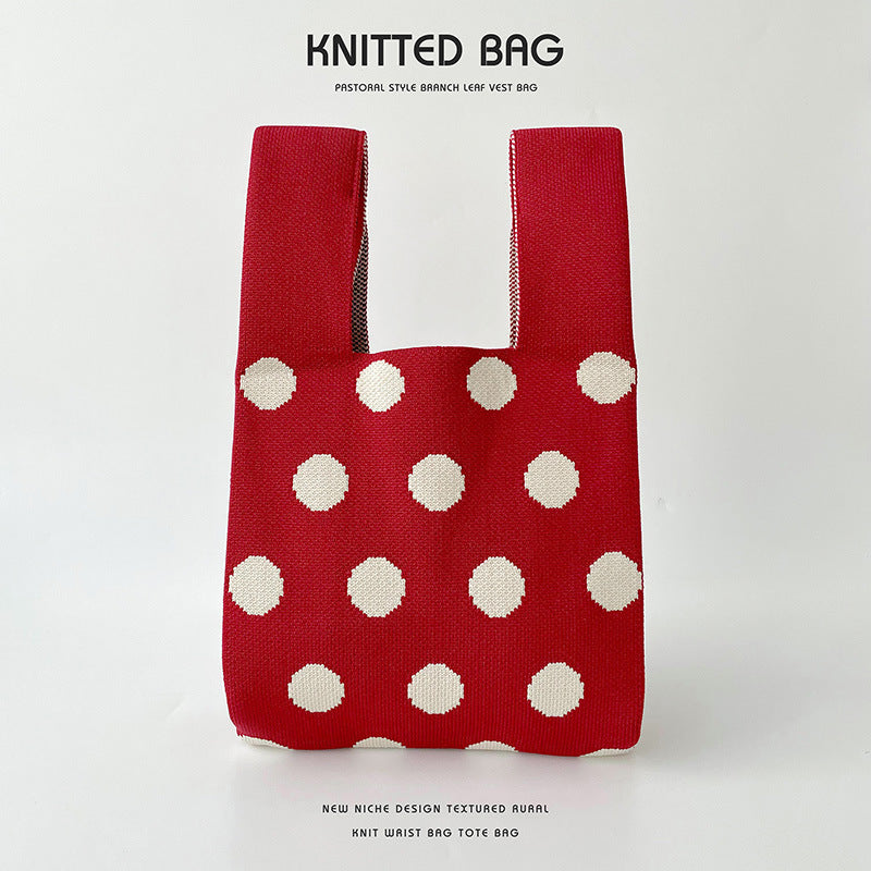 Sac tricoté - Dots
